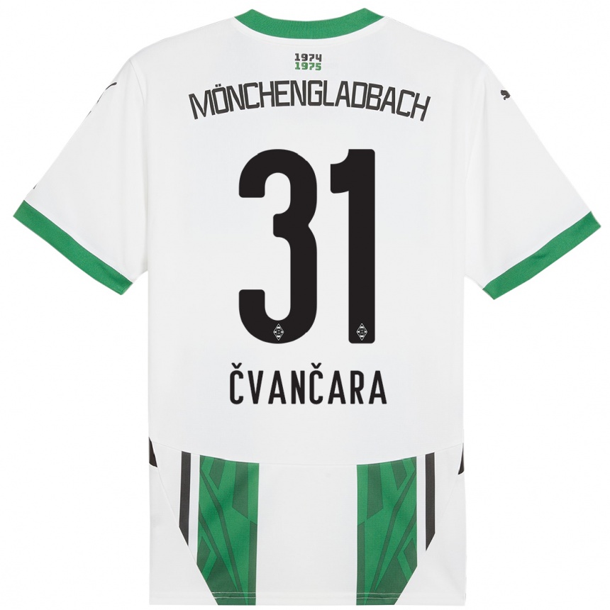 Niño Fútbol Camiseta Tomas Cvancara #31 Blanco Verde 1ª Equipación 2024/25 México