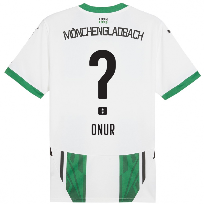 Niño Fútbol Camiseta Hasan Onur #0 Blanco Verde 1ª Equipación 2024/25 México