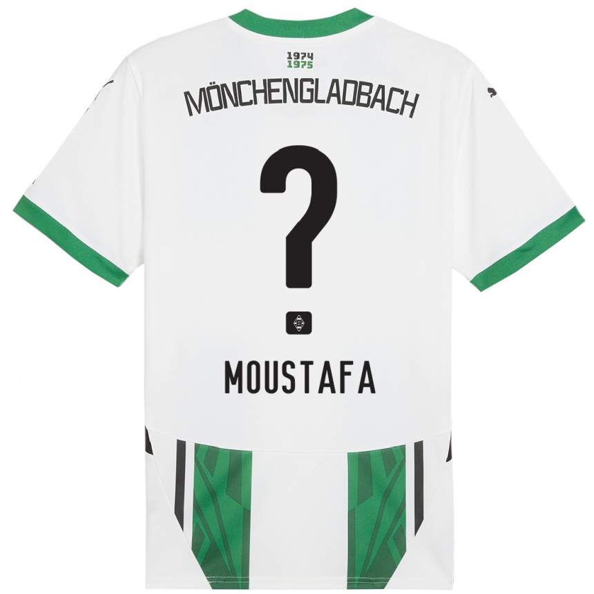 Niño Fútbol Camiseta Seif Ashraf Moustafa #0 Blanco Verde 1ª Equipación 2024/25 México