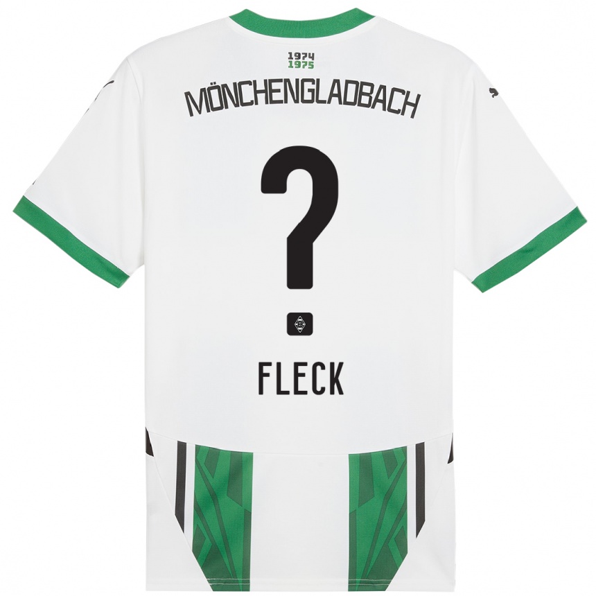 Niño Fútbol Camiseta Fritz Fleck #0 Blanco Verde 1ª Equipación 2024/25 México