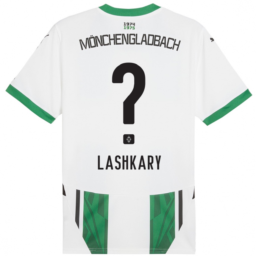 Niño Fútbol Camiseta Roman Lashkary #0 Blanco Verde 1ª Equipación 2024/25 México