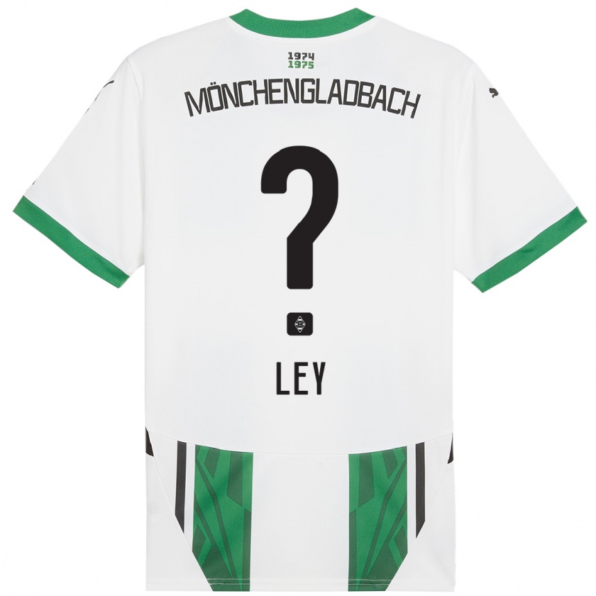 Niño Fútbol Camiseta Marlon Ley #0 Blanco Verde 1ª Equipación 2024/25 México