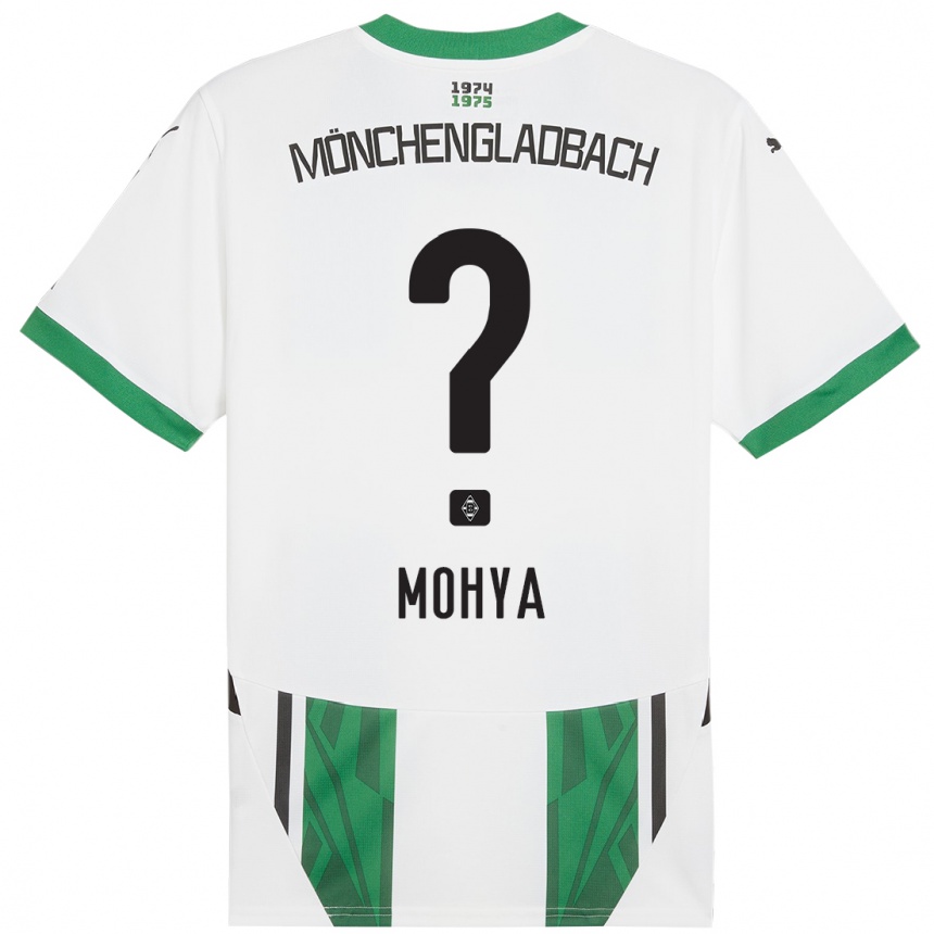 Niño Fútbol Camiseta Wael Mohya #0 Blanco Verde 1ª Equipación 2024/25 México