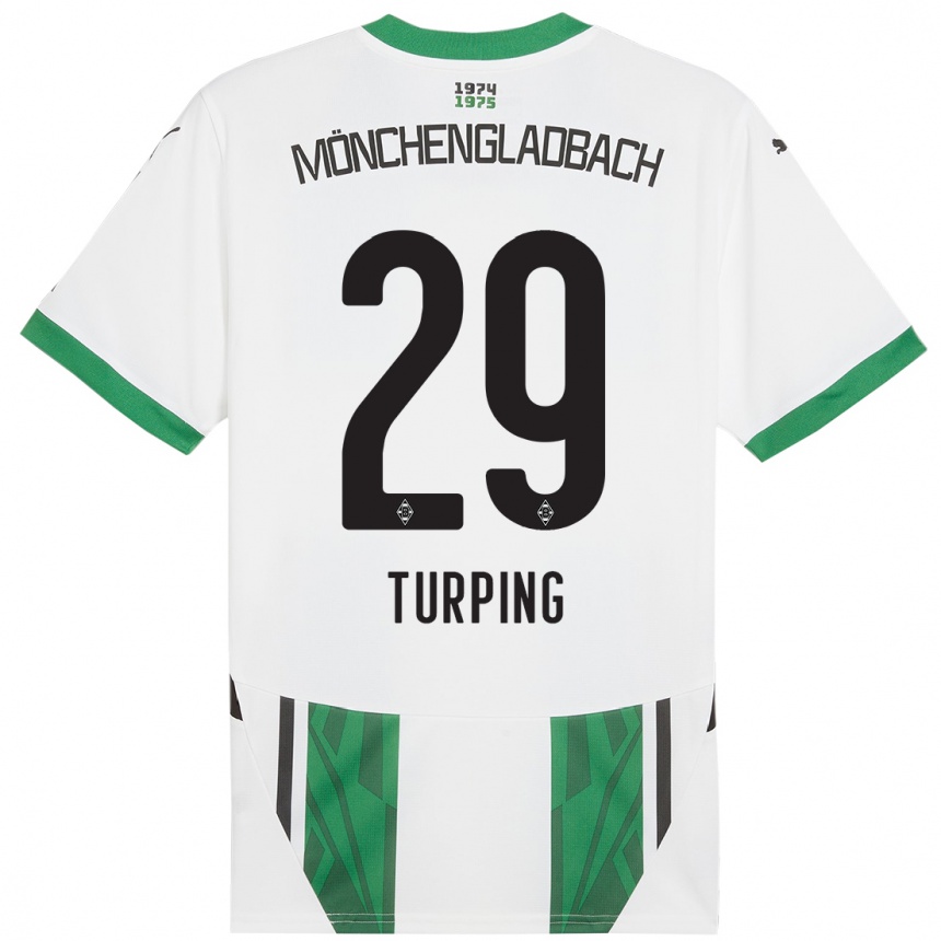 Niño Fútbol Camiseta Selim Turping #29 Blanco Verde 1ª Equipación 2024/25 México