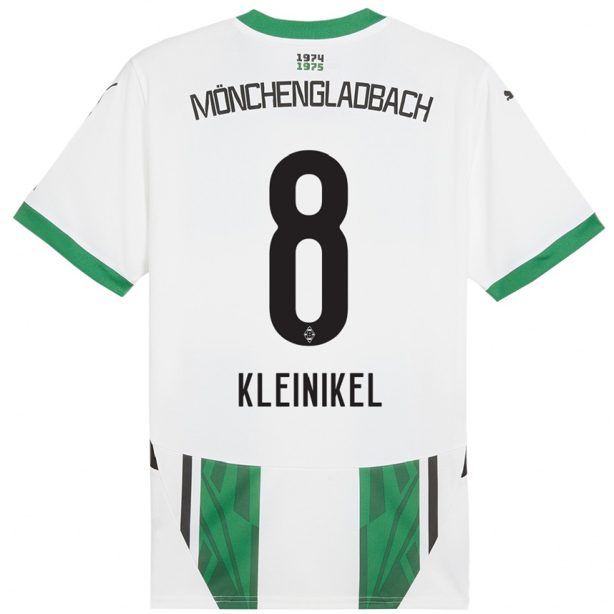 Niño Fútbol Camiseta Nadja Kleinikel #8 Blanco Verde 1ª Equipación 2024/25 México