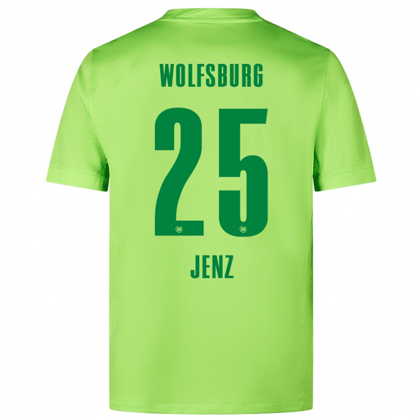 Niño Fútbol Camiseta Moritz Jenz #25 Verde Fluorescente 1ª Equipación 2024/25 México