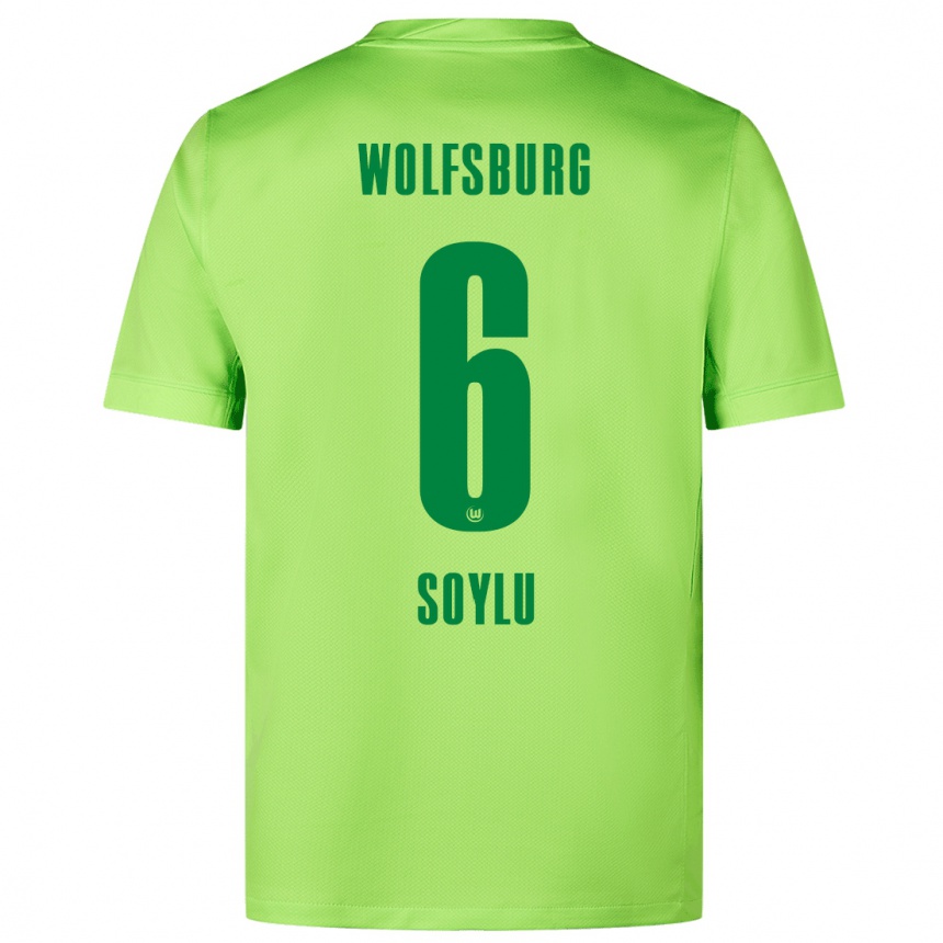 Niño Fútbol Camiseta Darwin Soylu #6 Verde Fluorescente 1ª Equipación 2024/25 México