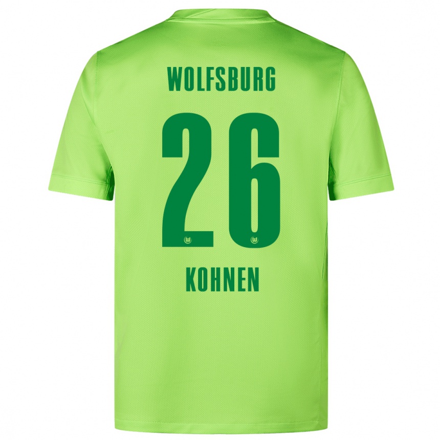 Niño Fútbol Camiseta Ben Kohnen #26 Verde Fluorescente 1ª Equipación 2024/25 México