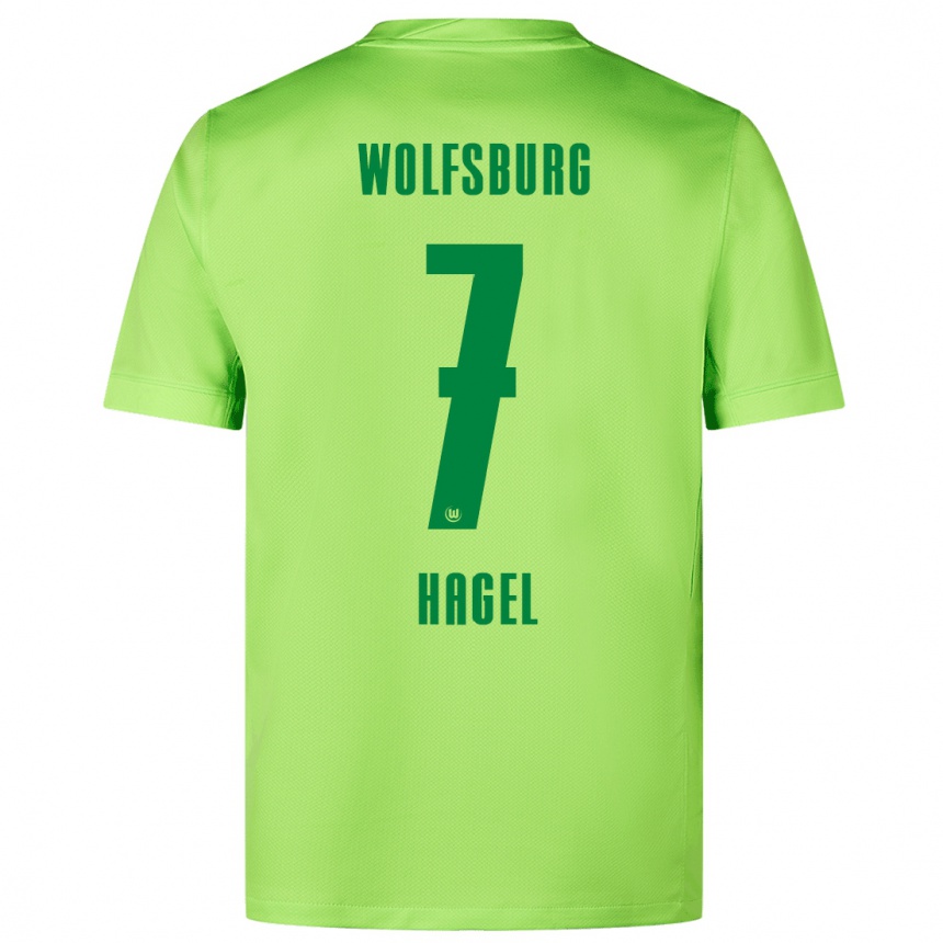 Niño Fútbol Camiseta Chantal Hagel #7 Verde Fluorescente 1ª Equipación 2024/25 México