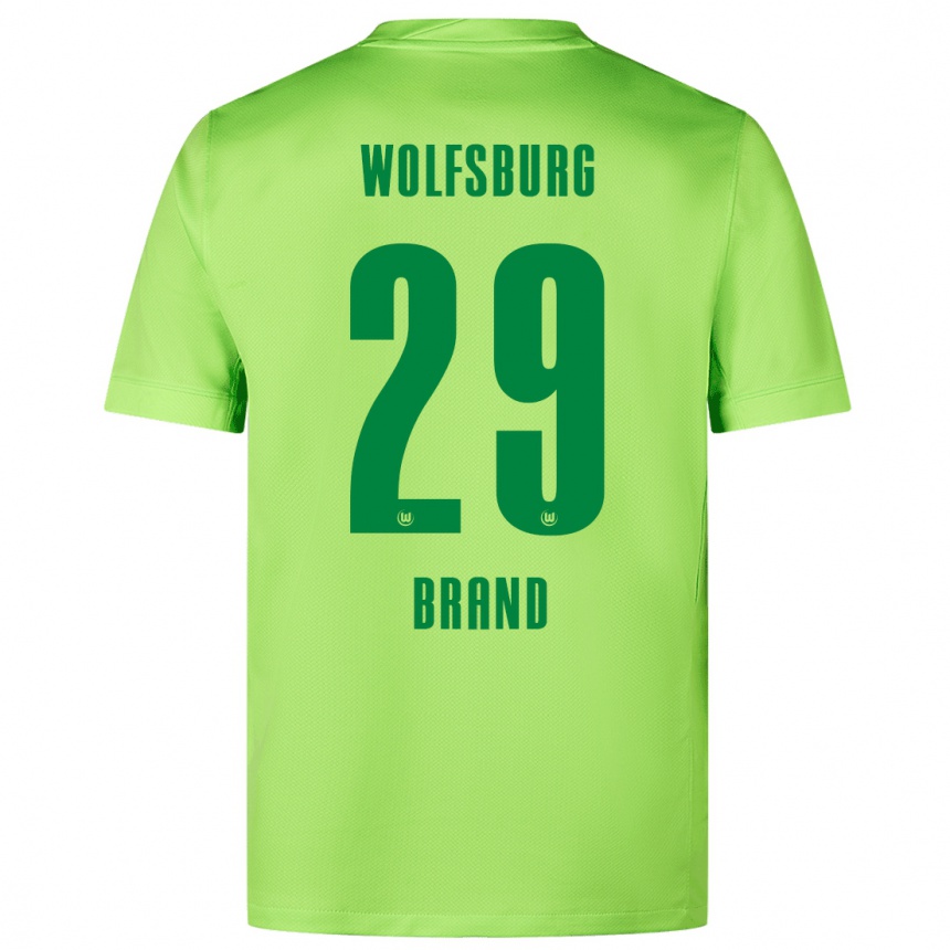 Niño Fútbol Camiseta Jule Brand #29 Verde Fluorescente 1ª Equipación 2024/25 México