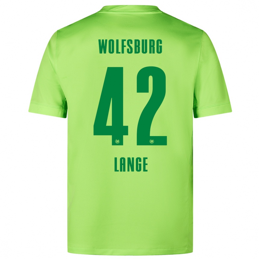 Niño Fútbol Camiseta Felix Lange #42 Verde Fluorescente 1ª Equipación 2024/25 México