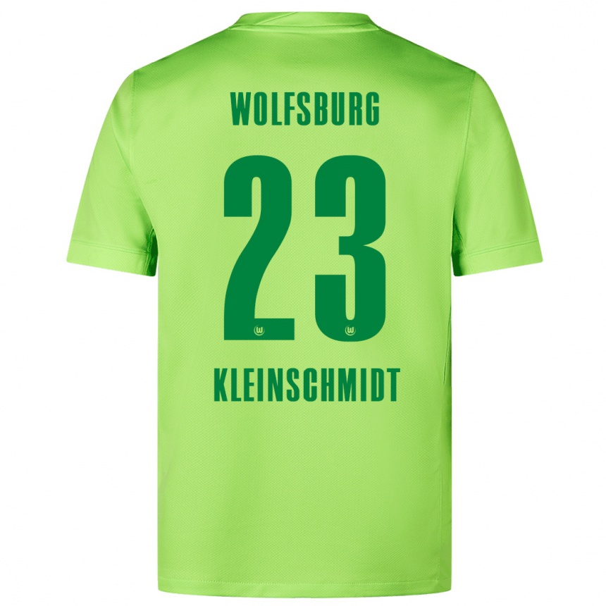 Niño Fútbol Camiseta Max Kleinschmidt #23 Verde Fluorescente 1ª Equipación 2024/25 México