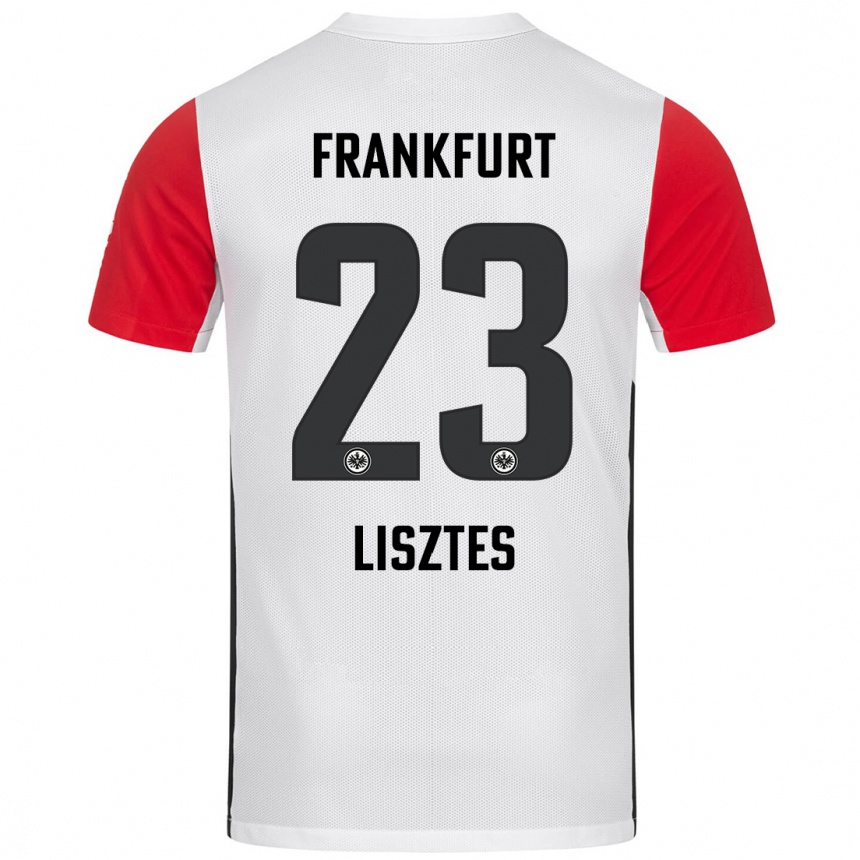 Niño Fútbol Camiseta Krisztián Lisztes #23 Blanco Rojo 1ª Equipación 2024/25 México