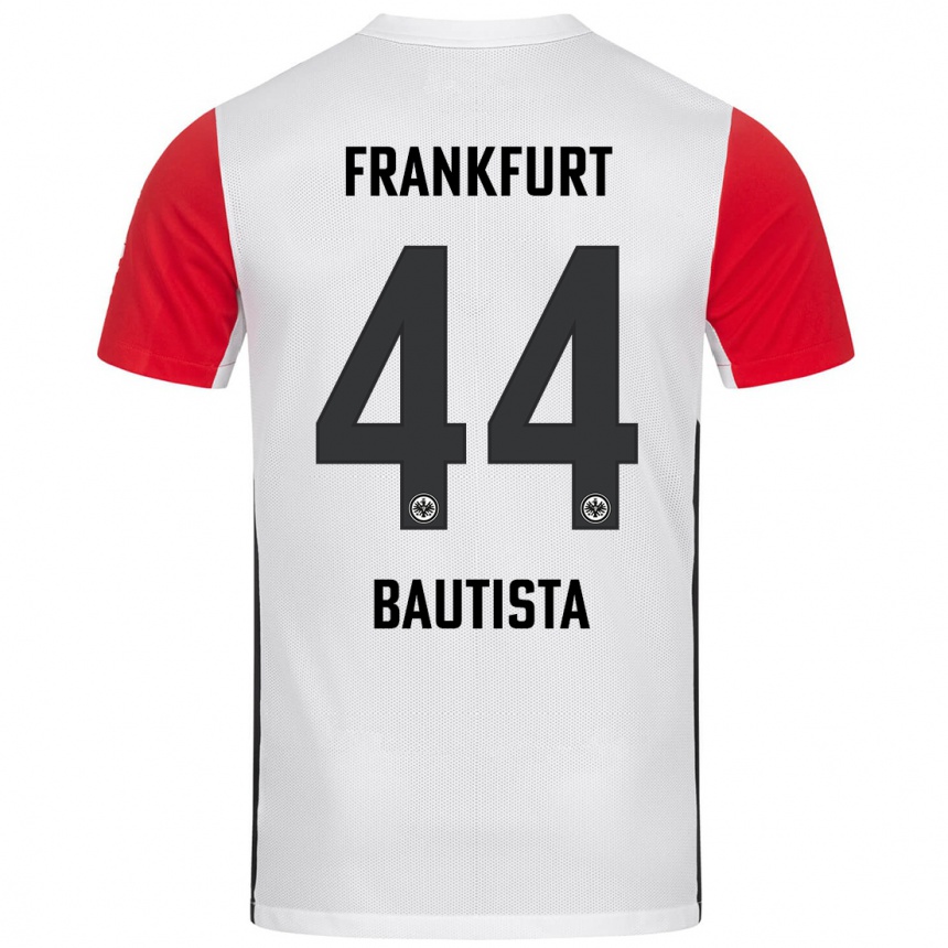 Niño Fútbol Camiseta Davis Bautista #44 Blanco Rojo 1ª Equipación 2024/25 México