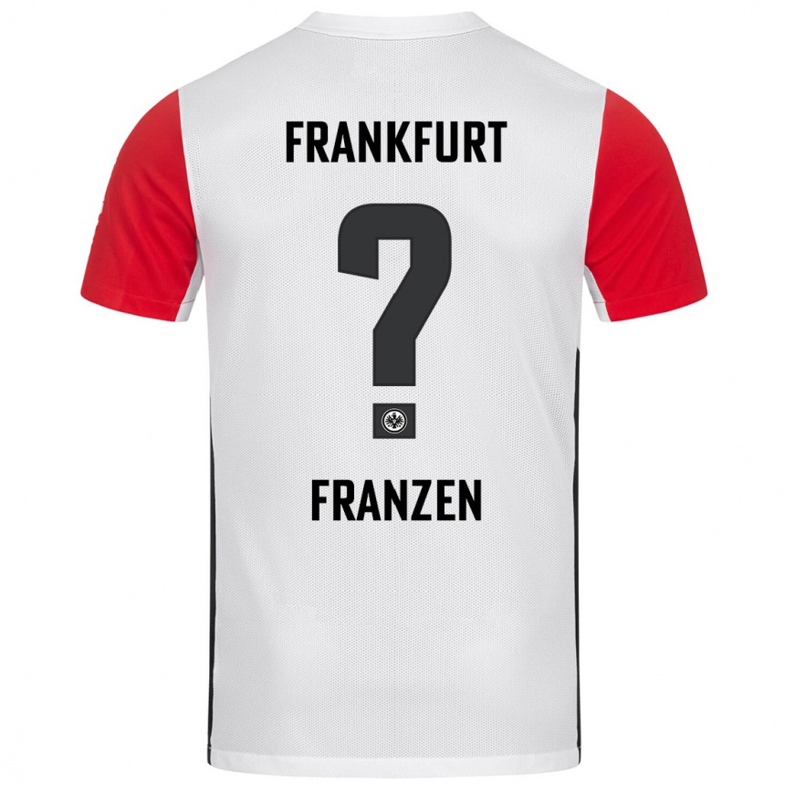 Niño Fútbol Camiseta Marlon Franzen #0 Blanco Rojo 1ª Equipación 2024/25 México