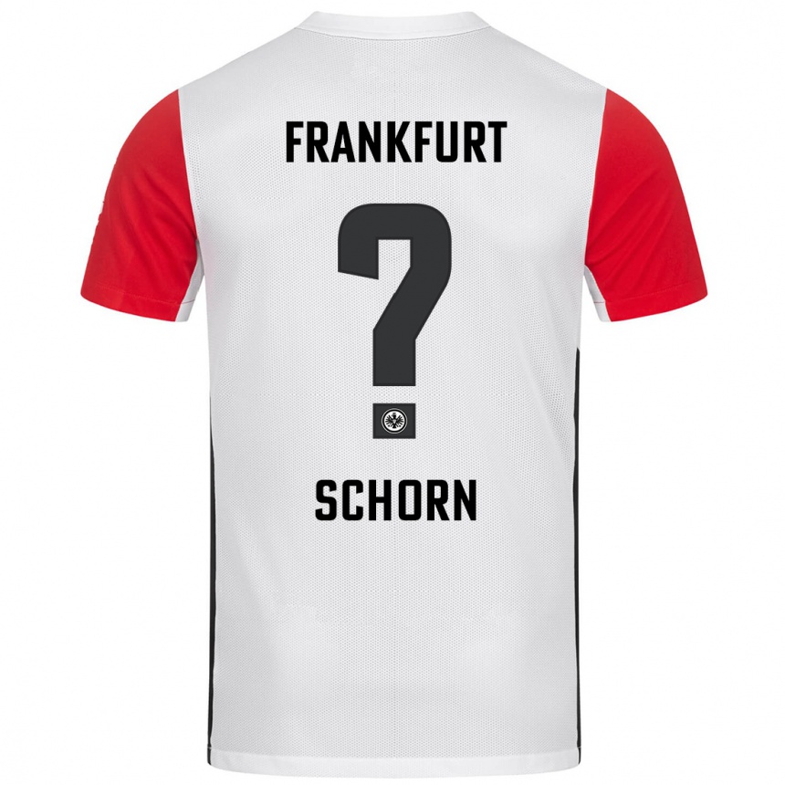 Niño Fútbol Camiseta Moritz Schorn #0 Blanco Rojo 1ª Equipación 2024/25 México