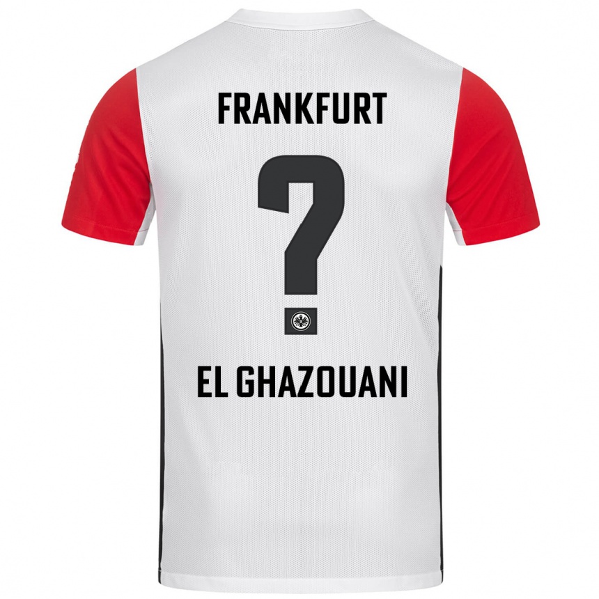 Niño Fútbol Camiseta Mohamed El Ghazouani #0 Blanco Rojo 1ª Equipación 2024/25 México