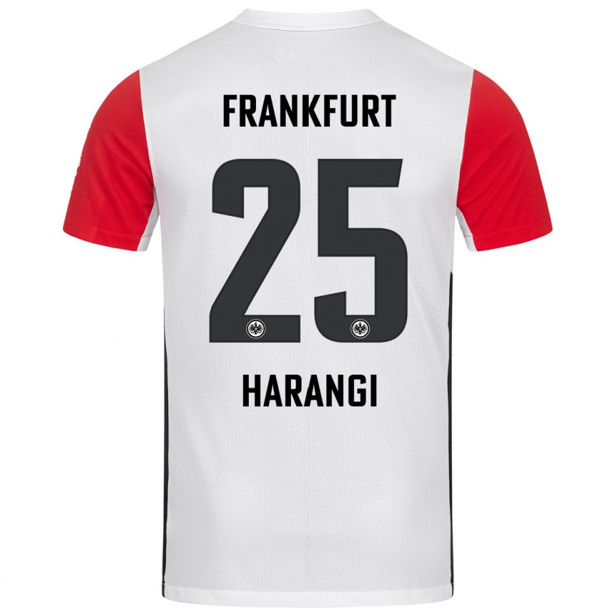 Niño Fútbol Camiseta Aiden Harangi #25 Blanco Rojo 1ª Equipación 2024/25 México