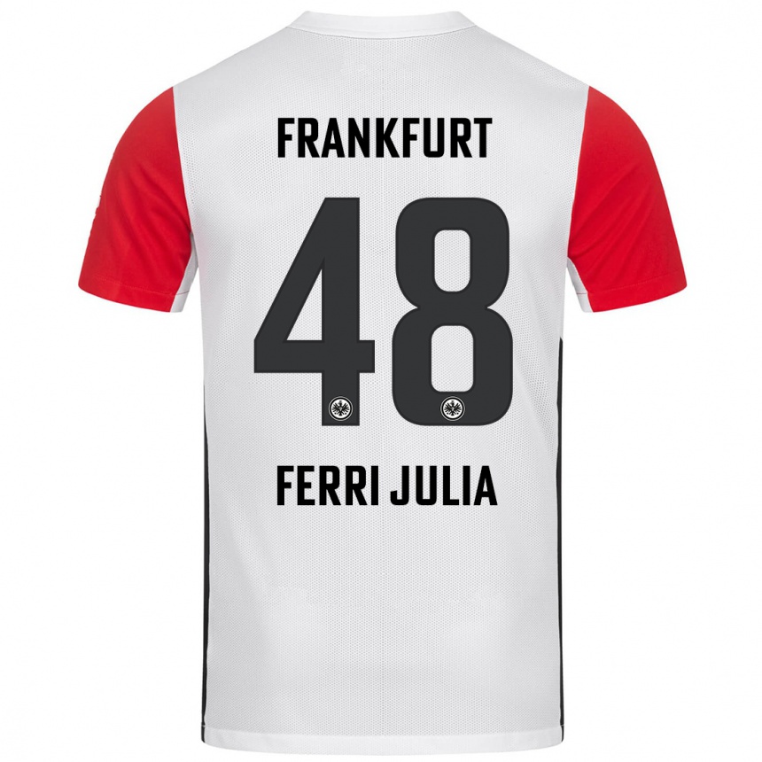 Niño Fútbol Camiseta Nacho Ferri #48 Blanco Rojo 1ª Equipación 2024/25 México