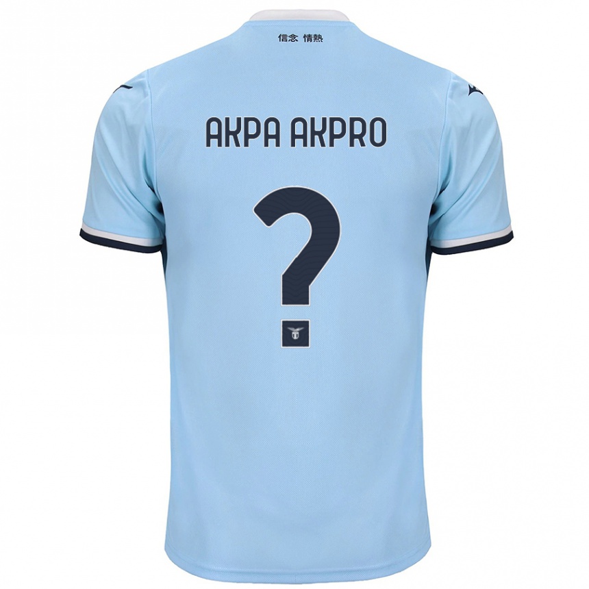 Niño Fútbol Camiseta Jean-Daniel Akpa Akpro #0 Azul 1ª Equipación 2024/25 México