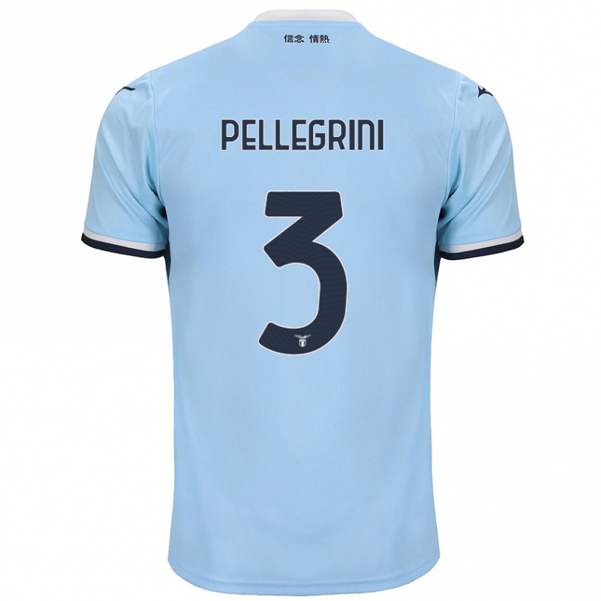 Niño Fútbol Camiseta Luca Pellegrini #3 Azul 1ª Equipación 2024/25 México