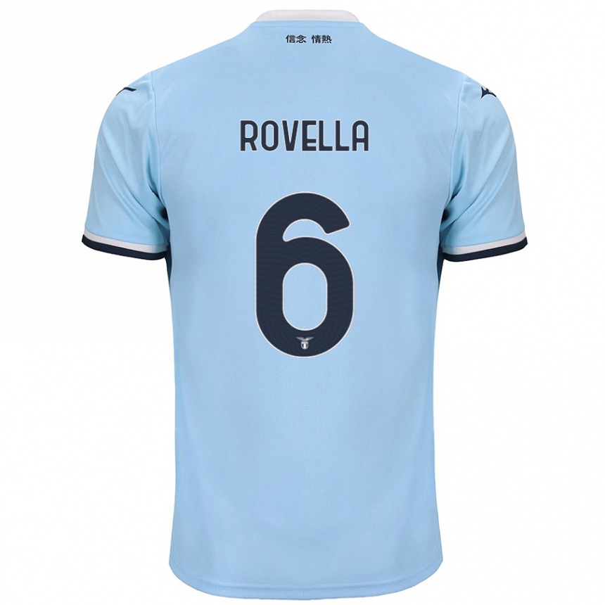 Niño Fútbol Camiseta Nicolo Rovella #6 Azul 1ª Equipación 2024/25 México