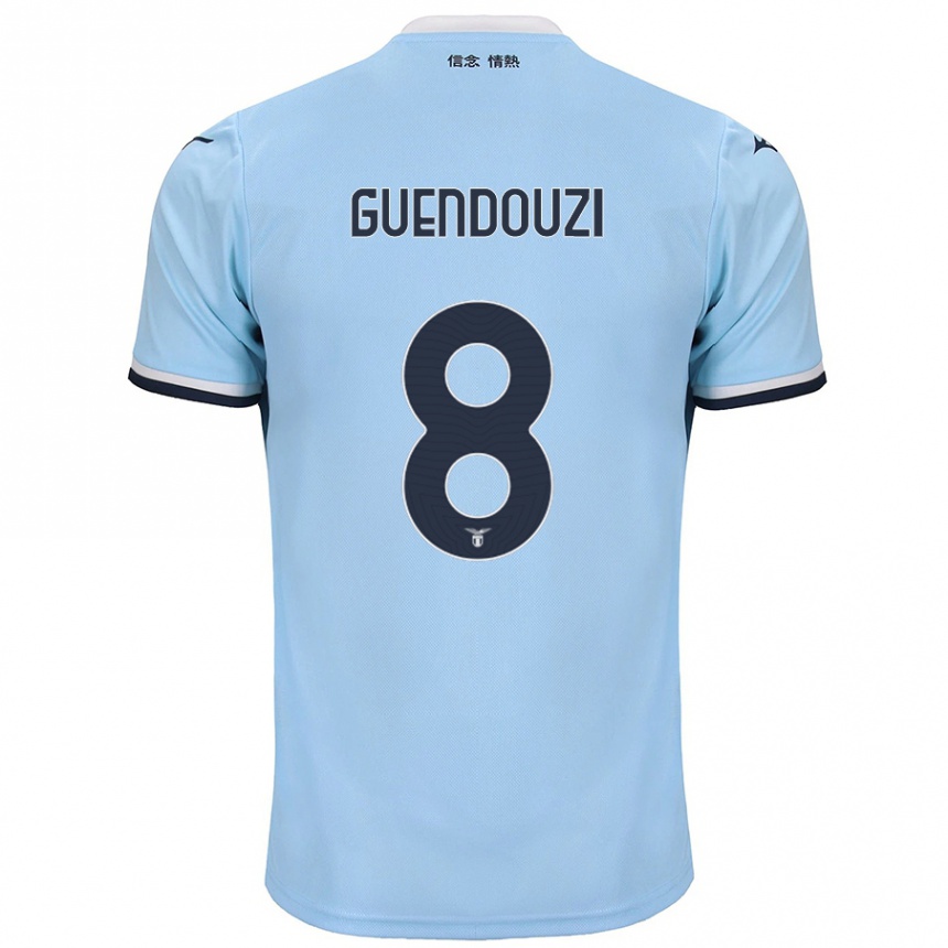 Niño Fútbol Camiseta Matteo Guendouzi #8 Azul 1ª Equipación 2024/25 México