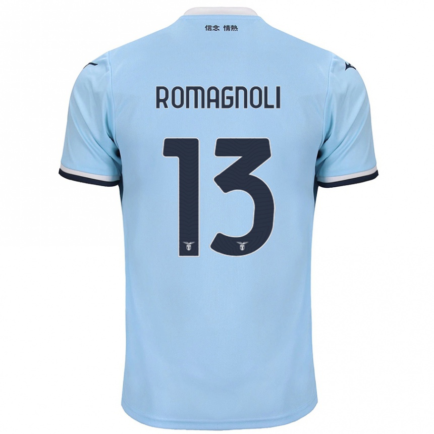 Niño Fútbol Camiseta Alessio Romagnoli #13 Azul 1ª Equipación 2024/25 México