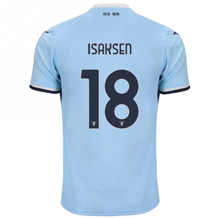 Niño Fútbol Camiseta Gustav Isaksen #18 Azul 1ª Equipación 2024/25 México