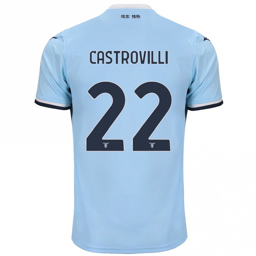 Niño Fútbol Camiseta Gaetano Castrovilli #22 Azul 1ª Equipación 2024/25 México