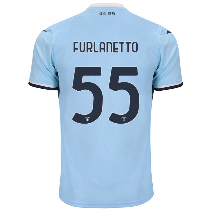 Niño Fútbol Camiseta Alessio Furlanetto #55 Azul 1ª Equipación 2024/25 México