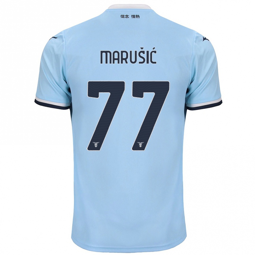 Niño Fútbol Camiseta Adam Marusic #77 Azul 1ª Equipación 2024/25 México