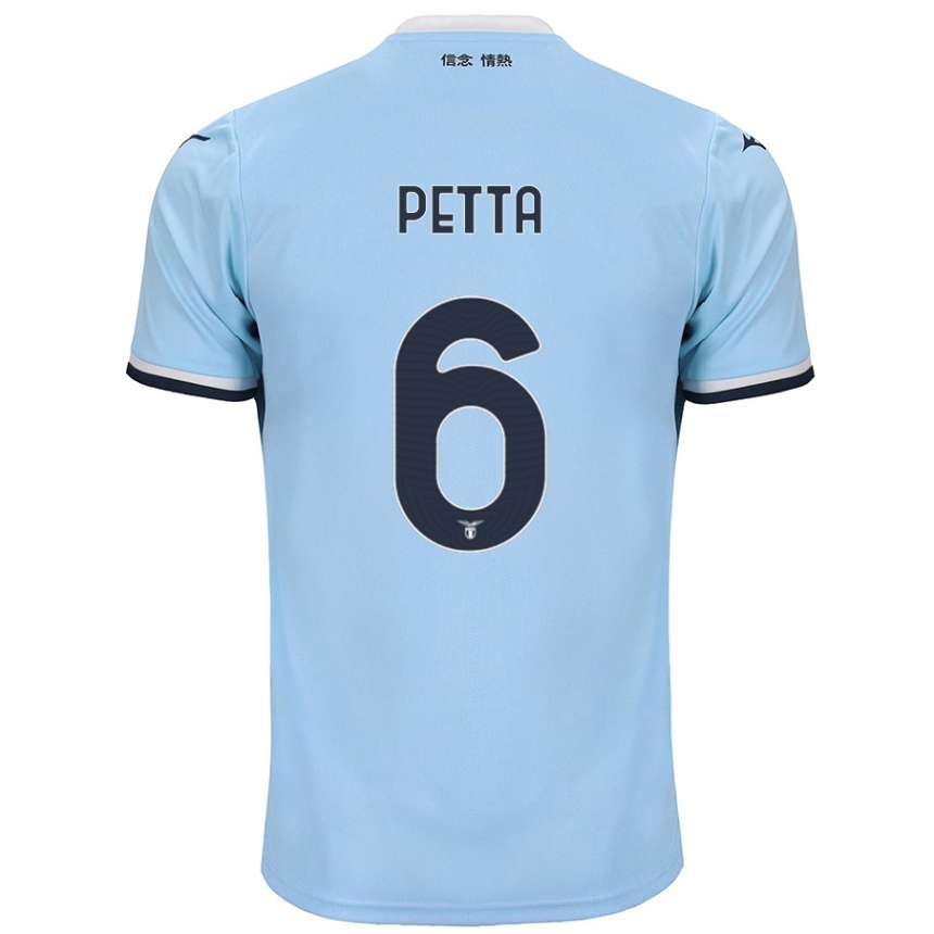 Niño Fútbol Camiseta Andrea Petta #6 Azul 1ª Equipación 2024/25 México