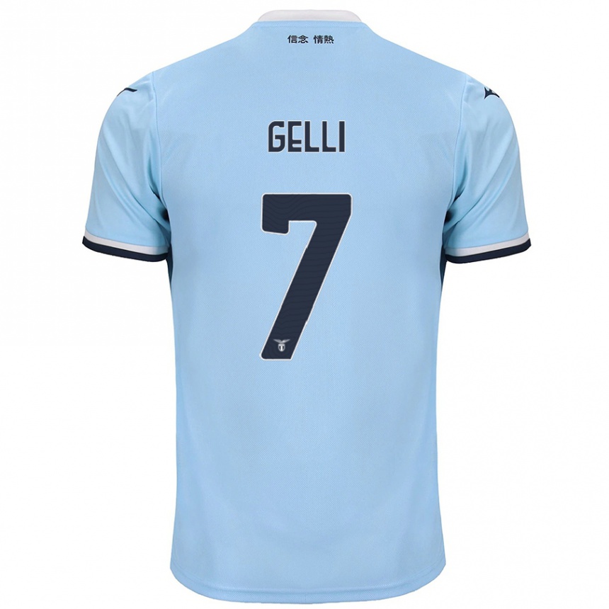 Niño Fútbol Camiseta Valerio Gelli #7 Azul 1ª Equipación 2024/25 México