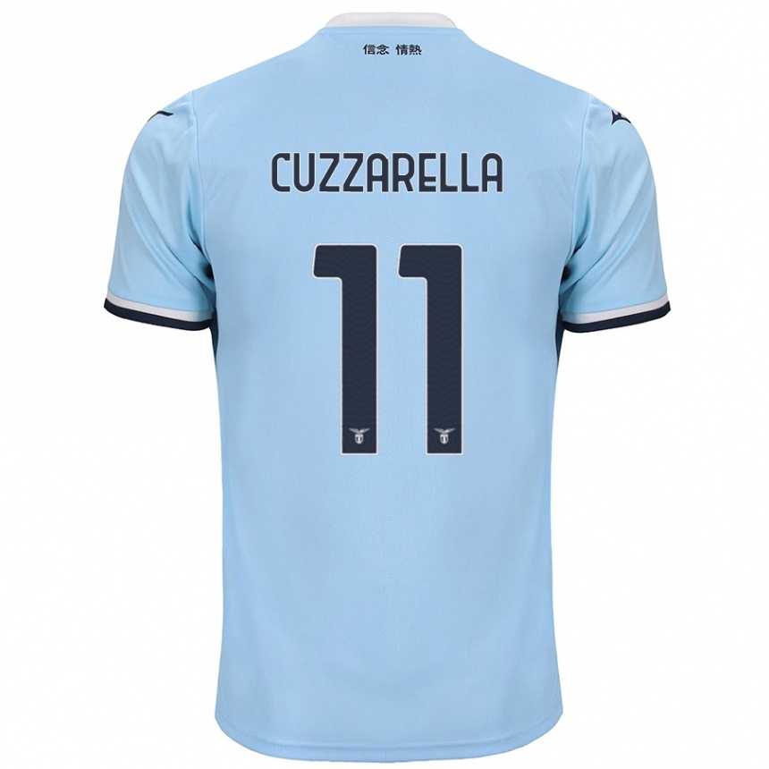 Niño Fútbol Camiseta Cristian Cuzzarella #11 Azul 1ª Equipación 2024/25 México