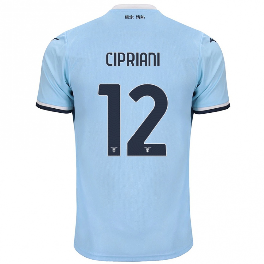 Niño Fútbol Camiseta Alessio Cipriani #12 Azul 1ª Equipación 2024/25 México