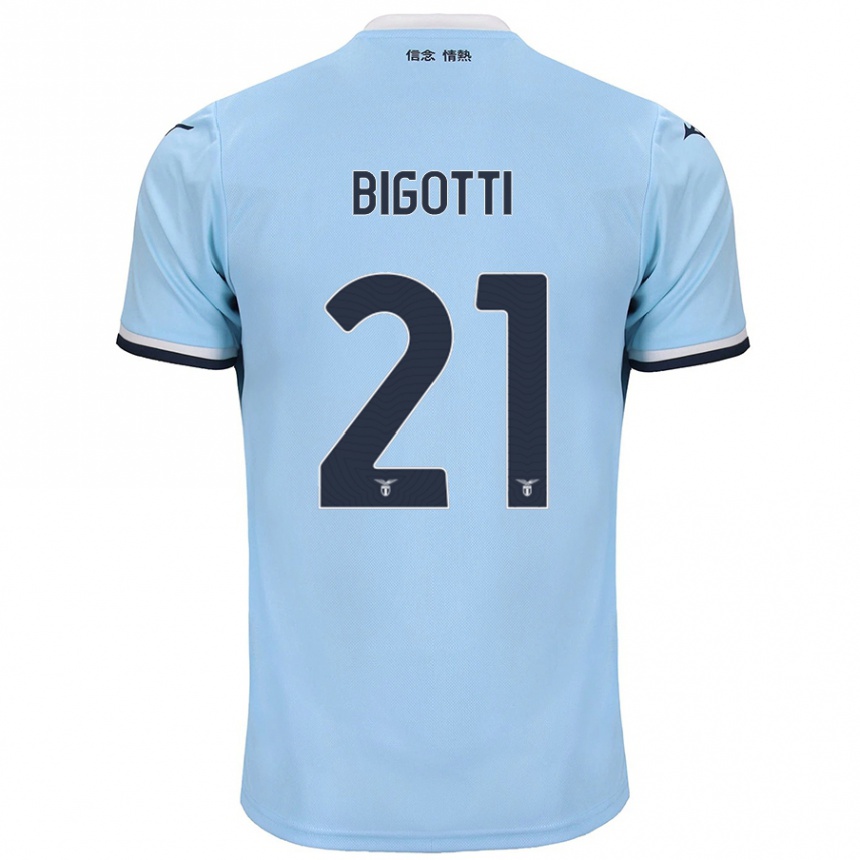 Niño Fútbol Camiseta Massimo Bigotti #21 Azul 1ª Equipación 2024/25 México