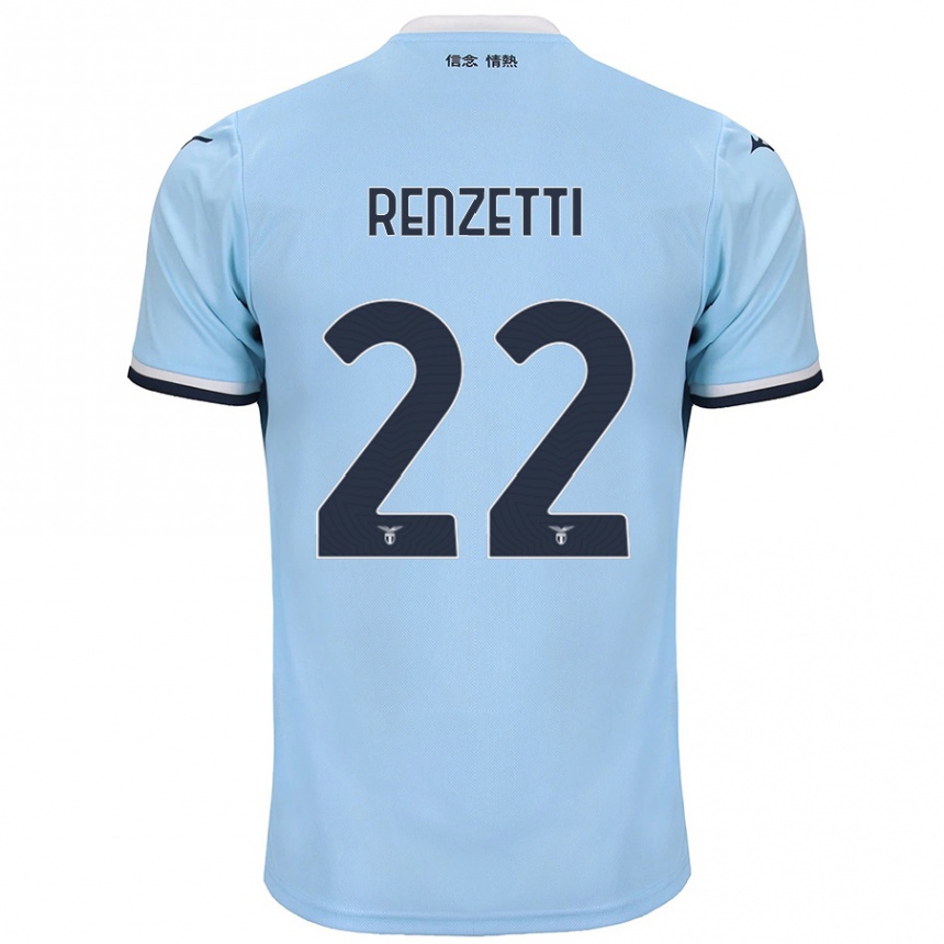 Niño Fútbol Camiseta Davide Renzetti #22 Azul 1ª Equipación 2024/25 México