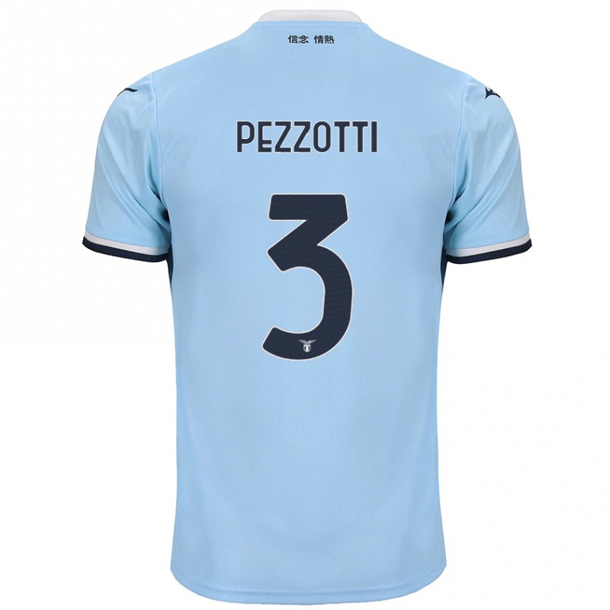 Niño Fútbol Camiseta Arianna Pezzotti #3 Azul 1ª Equipación 2024/25 México