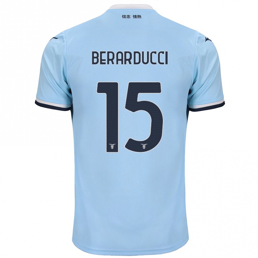 Niño Fútbol Camiseta Martina Berarducci #15 Azul 1ª Equipación 2024/25 México