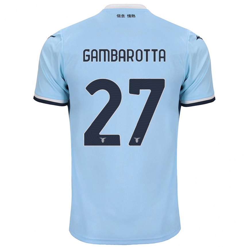 Niño Fútbol Camiseta Margot Gambarotta #27 Azul 1ª Equipación 2024/25 México