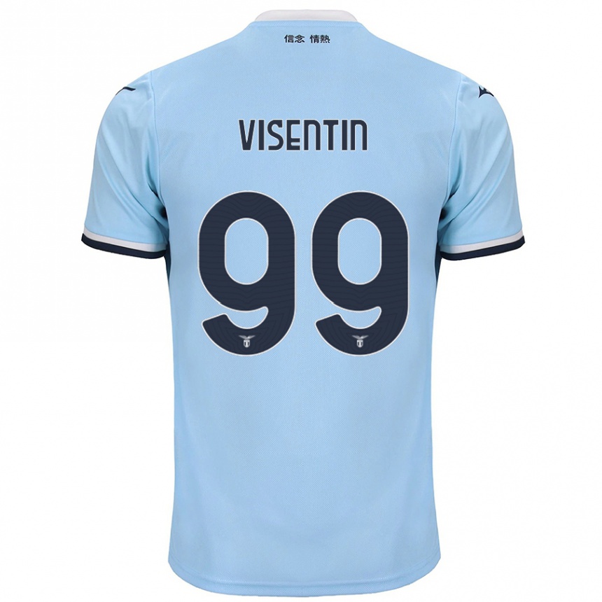 Niño Fútbol Camiseta Noemi Visentin #99 Azul 1ª Equipación 2024/25 México