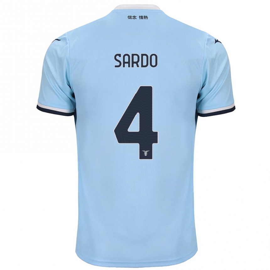 Niño Fútbol Camiseta Jacopo Sardo #4 Azul 1ª Equipación 2024/25 México