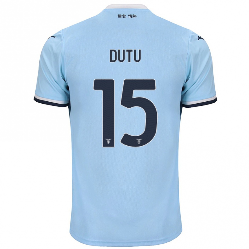 Niño Fútbol Camiseta Matteo Dutu #15 Azul 1ª Equipación 2024/25 México