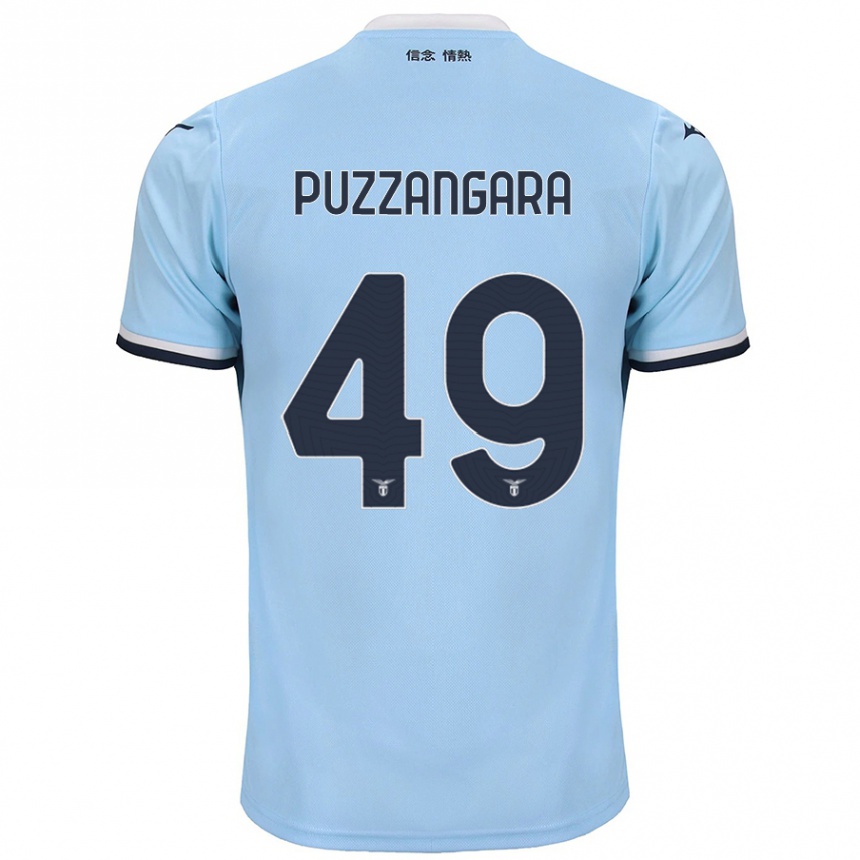 Niño Fútbol Camiseta Angelo Antonio Puzzangara #49 Azul 1ª Equipación 2024/25 México