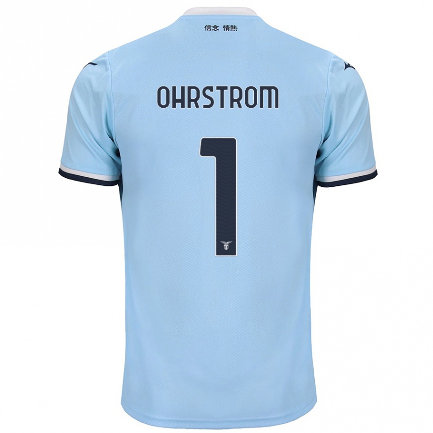 Niño Fútbol Camiseta Stephanie Ohrstrom #1 Azul 1ª Equipación 2024/25 México