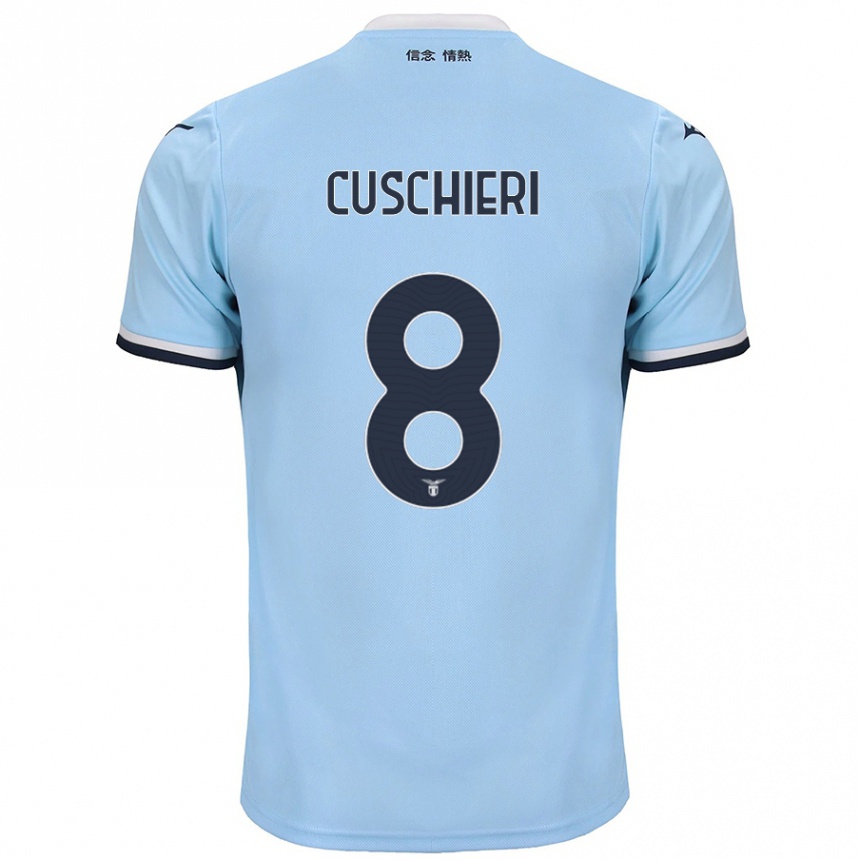 Niño Fútbol Camiseta Rachel Cuschieri #8 Azul 1ª Equipación 2024/25 México