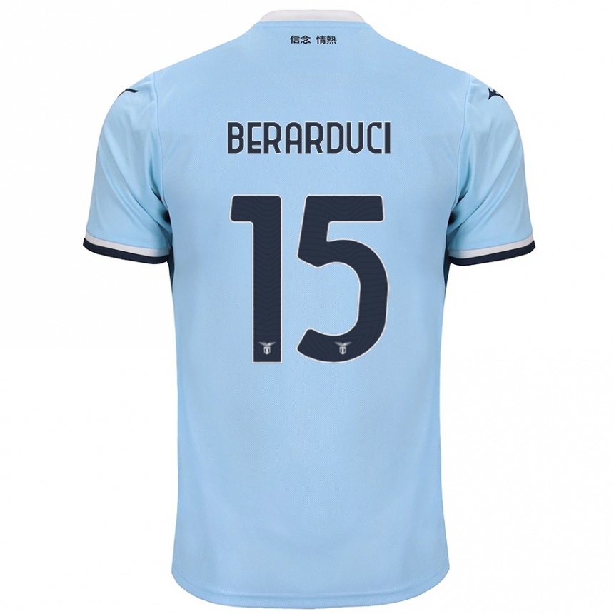 Niño Fútbol Camiseta Martina Berarduci #15 Azul 1ª Equipación 2024/25 México