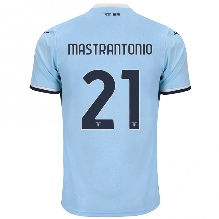 Niño Fútbol Camiseta Ella Mastrantonio #21 Azul 1ª Equipación 2024/25 México