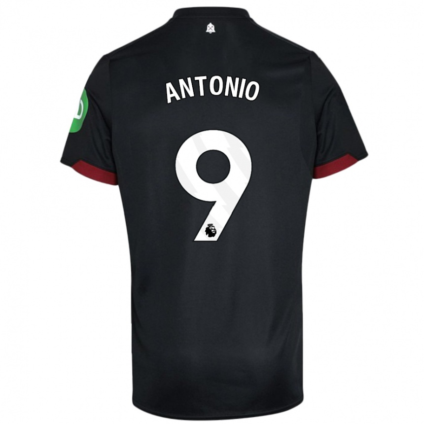 Niño Fútbol Camiseta Michail Antonio #9 Negro Blanco 2ª Equipación 2024/25 México